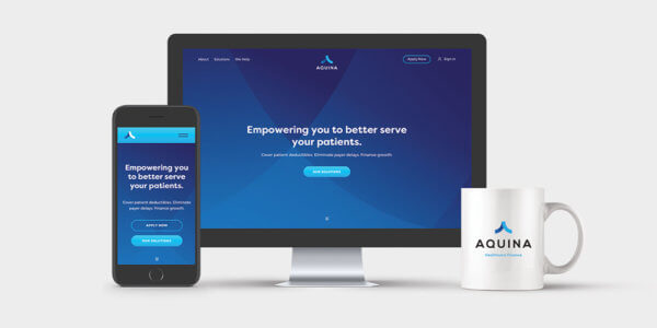 tell a story with your website example - Aquina