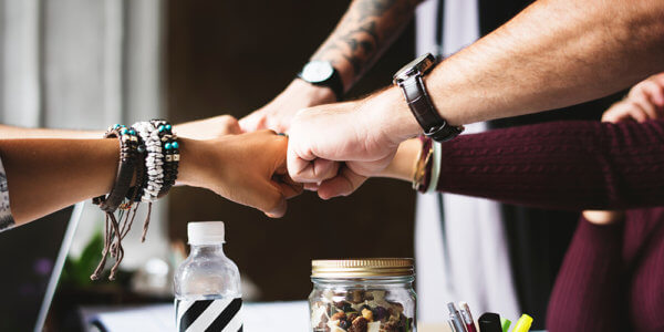 Team coming together around strong brand vision