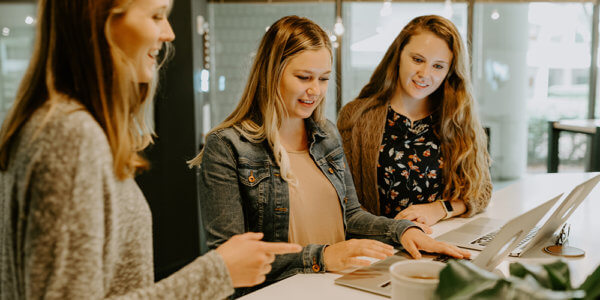 Klaire's showing team members how using Facebook Groups works for businesses