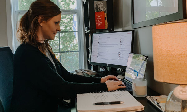 Chelsea working from home during the pandemic