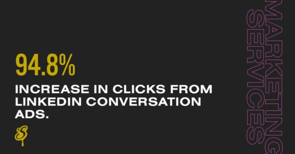 94% increase in clicks from LinkedIn conversation ads