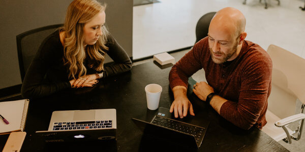 Kate and Jason talking about staying in front of prospects