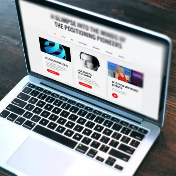 Ries & Ries website on a laptop computer