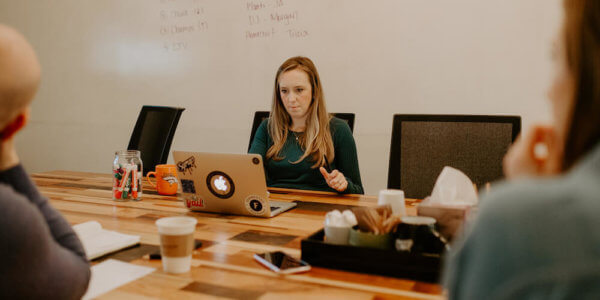 Kate working on resilient systems for the Syrup team