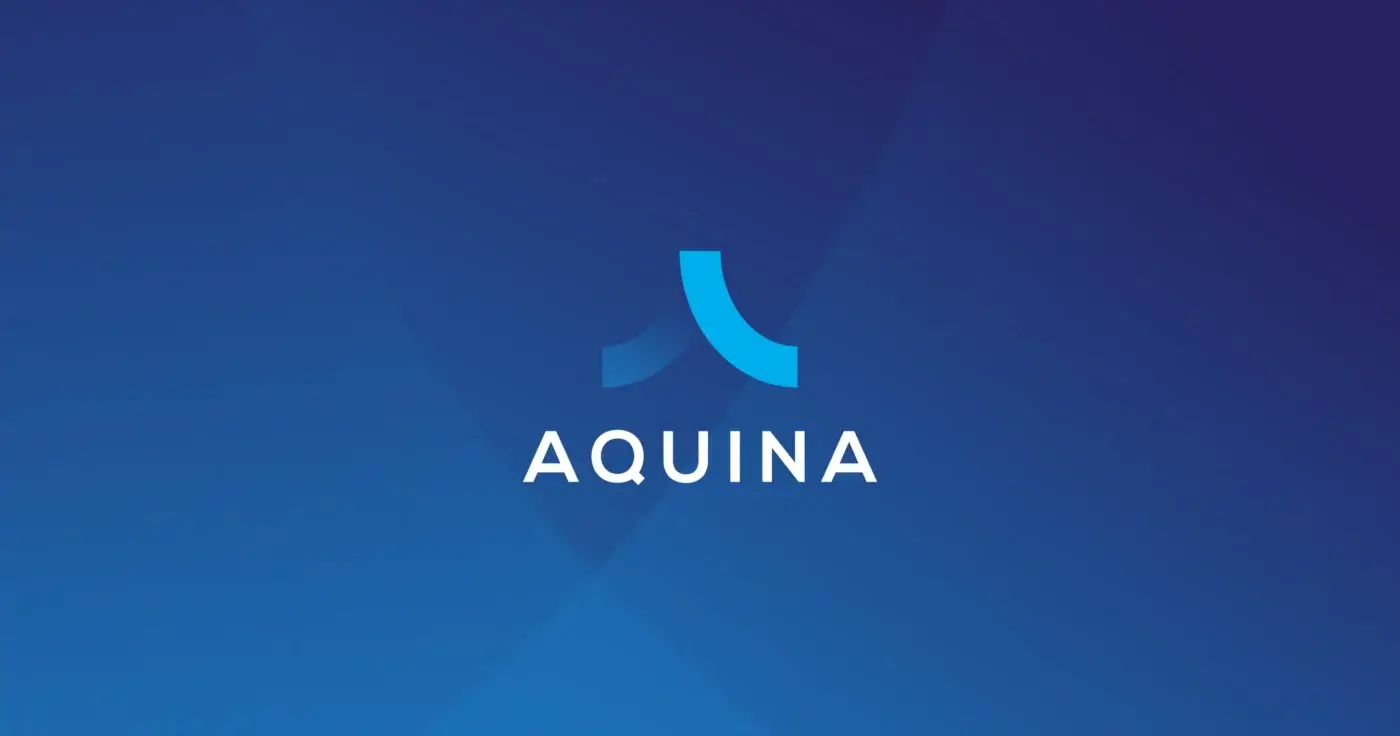 Aquina Logo on background