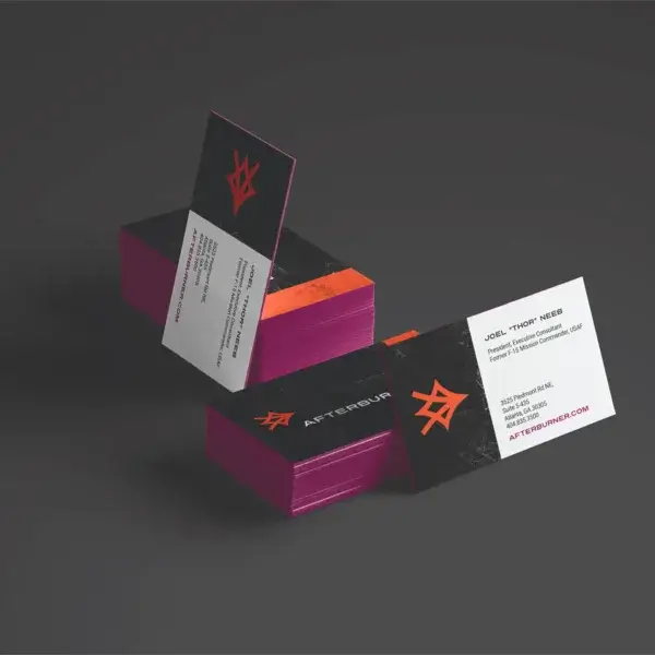 Afterburner business cards