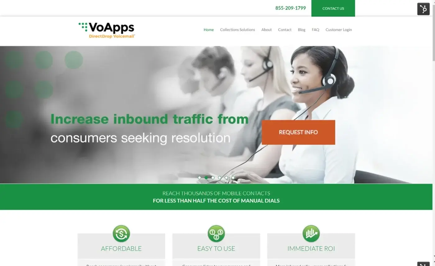 VoApps Website Before