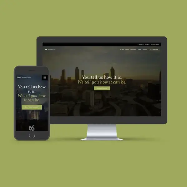 Wilson Lewis website on different devices