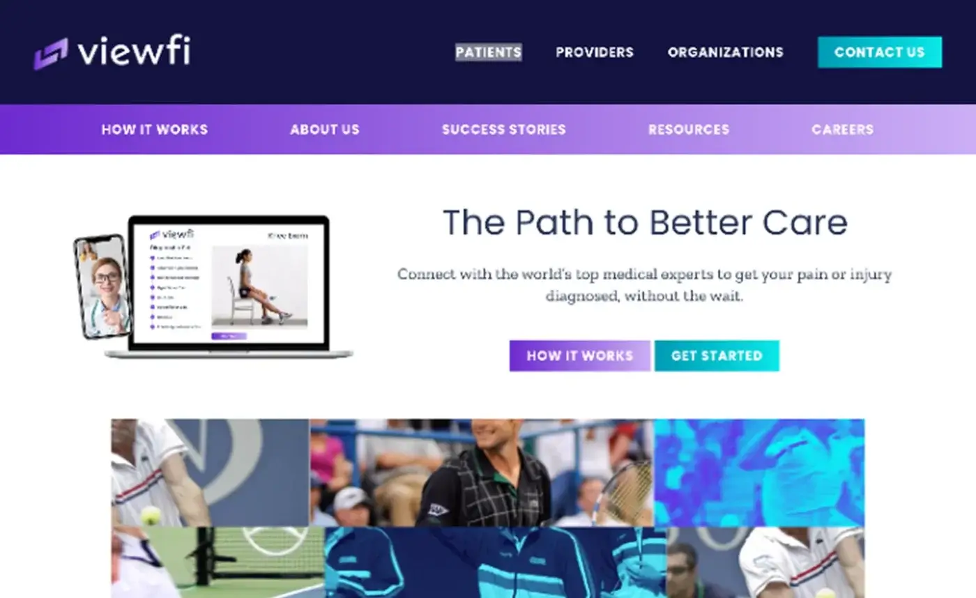 ViewFi Website Before