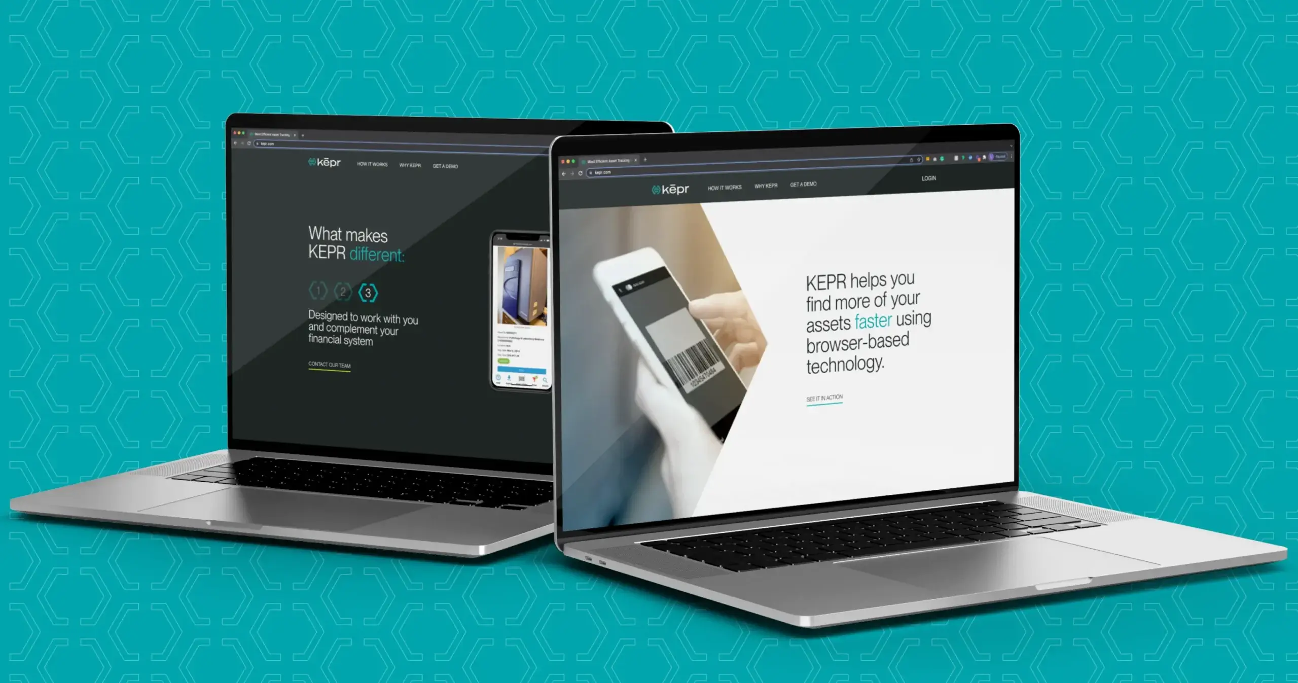 KEPR website on laptop computers