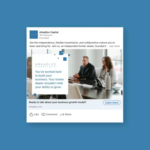 Arkadios LinkedIn Post