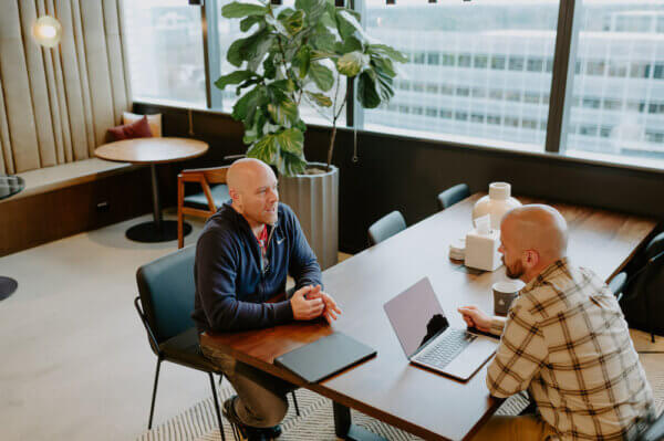 Jason and Lars talking about sales, marketing and Client Success integration at Syrup.