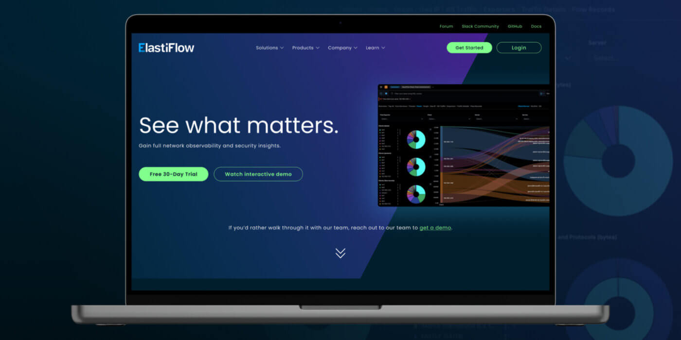 B2B Website homepage shown on laptop