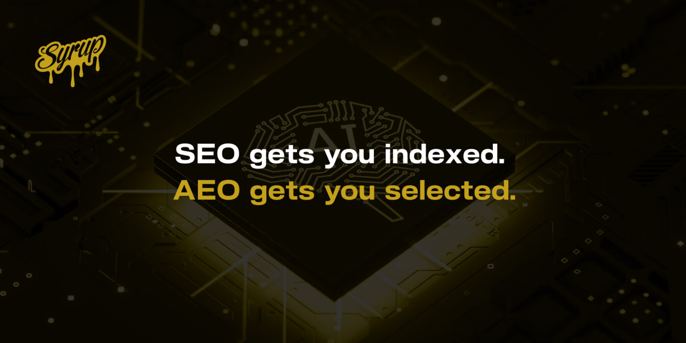 SEO gets you indexed. AEO gets you selected.