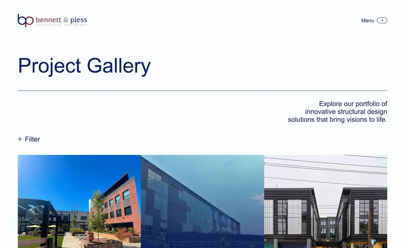 Bennett & Pless Website Gallery