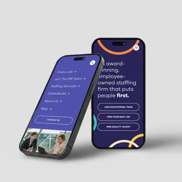 IDR Website on mobile devices