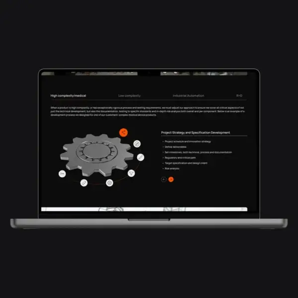 Kickr Design Process webpage