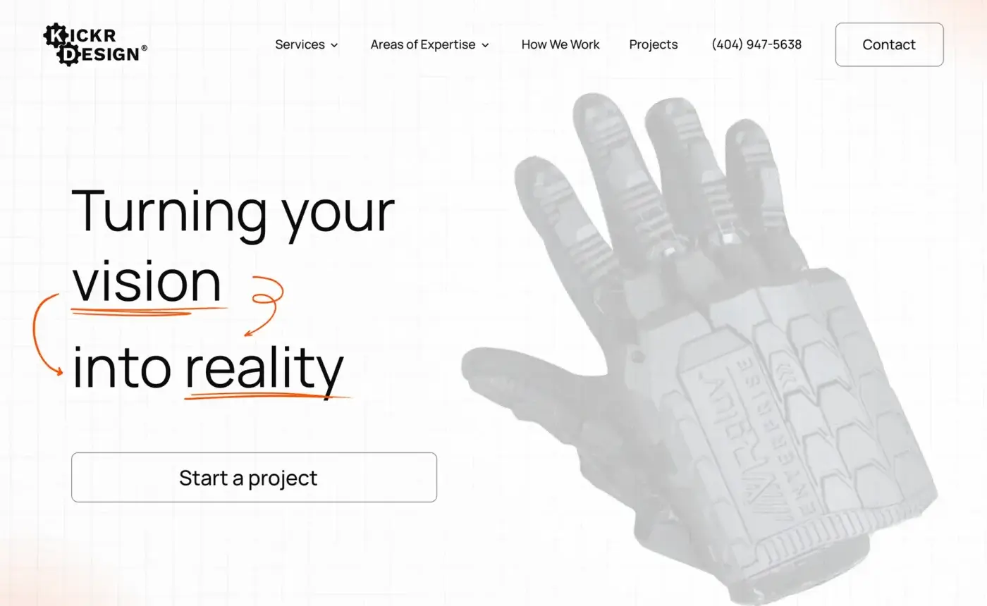 Kickr Design Website After