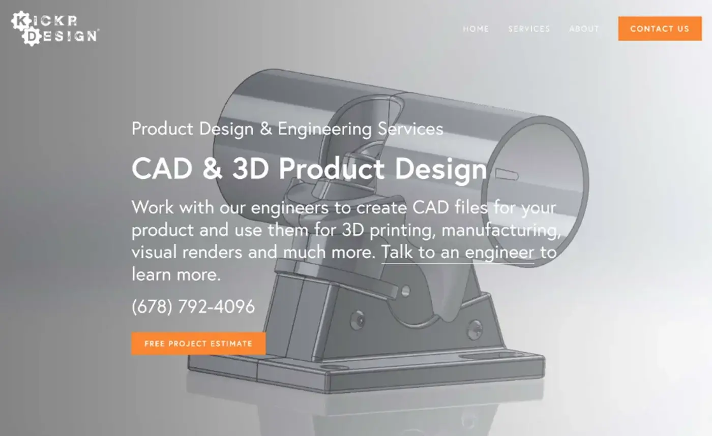 Kickr Design Website Before