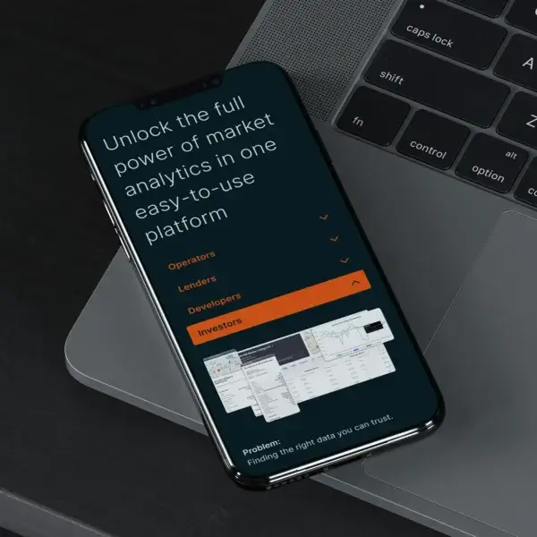 NIC MAP Website on a mobile device