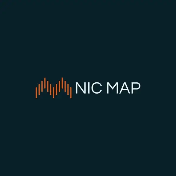 NIC MAP Logo on a dark background