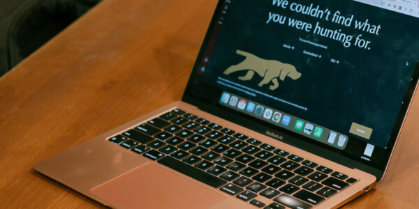 Logo shown on laptop computer for brand strategy business growth